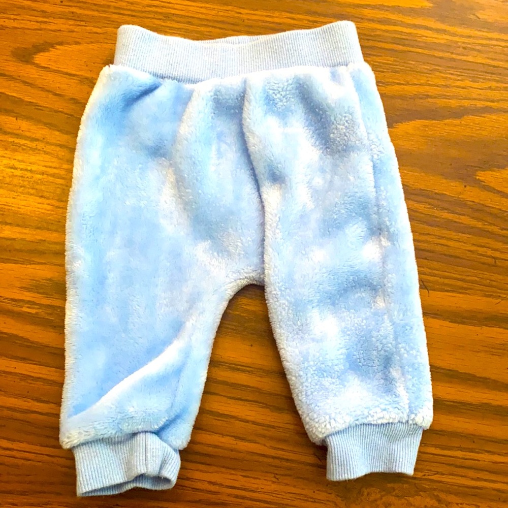 Boys cute Blue fuzzy Matching set